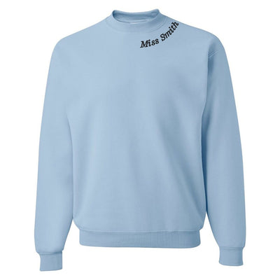 Make It Yours™ Teacher Collar Crewneck Sweatshirt - United Monograms