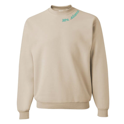 Make It Yours™ Teacher Collar Crewneck Sweatshirt - United Monograms