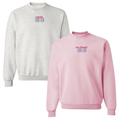 Make It Yours™ Teacher Crewneck Sweatshirt - United Monograms