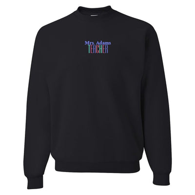 Make It Yours™ Teacher Crewneck Sweatshirt - United Monograms