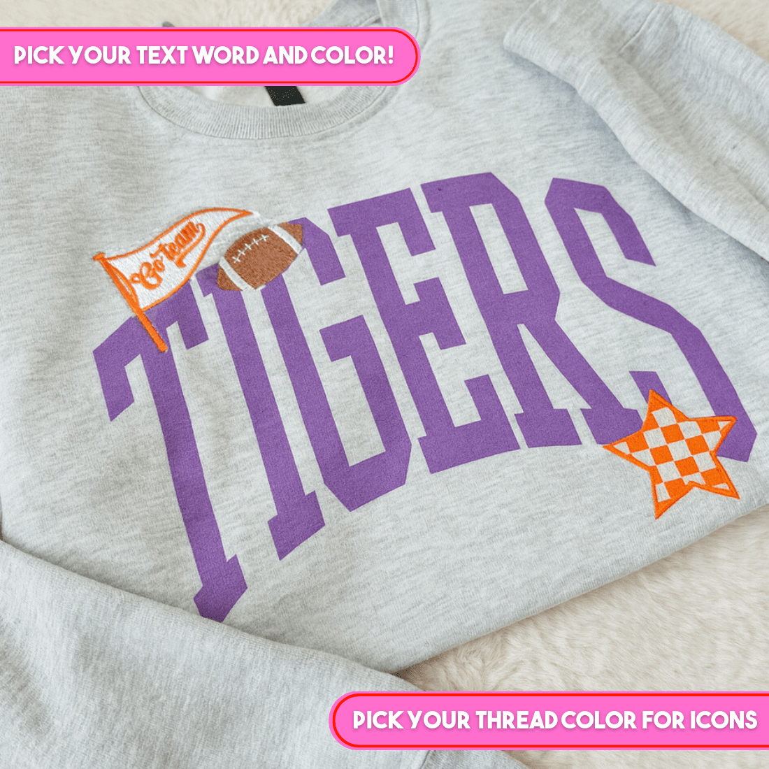 Make It Yours™ 'The Winning Team' Crewneck Sweatshirt - United Monograms