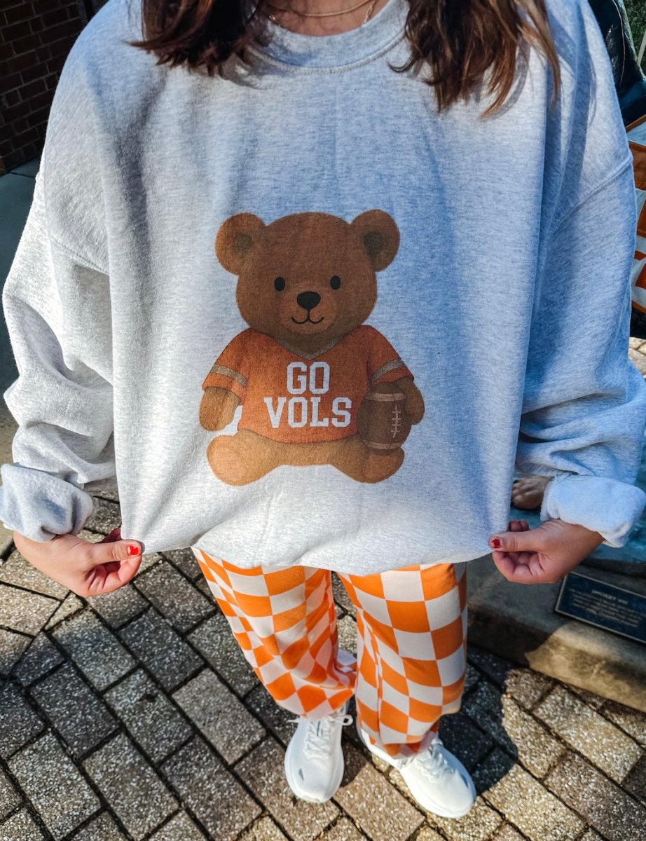 Make It Yours™ ‘Touchdown Teddy’ Crewneck Sweatshirt - United Monograms