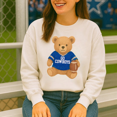 Make It Yours™ ‘Touchdown Teddy’ Crewneck Sweatshirt - United Monograms