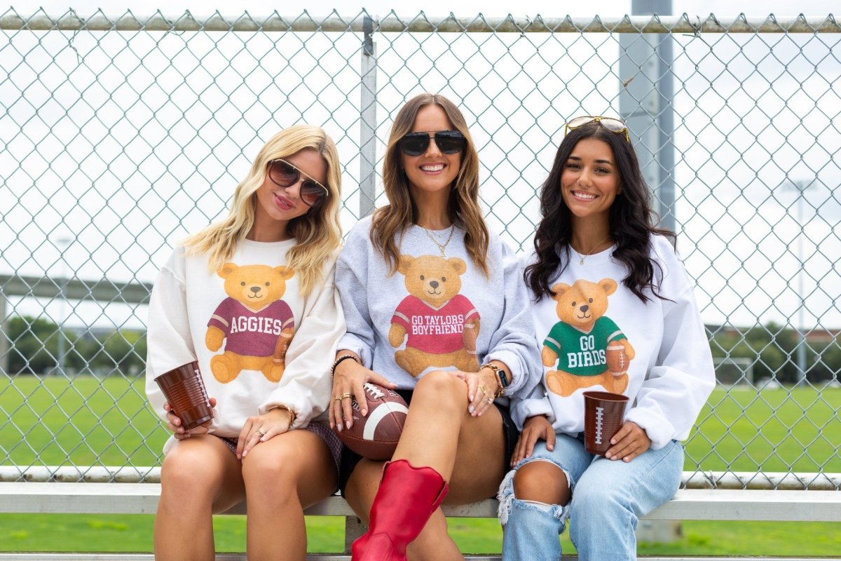 Make It Yours™ ‘Touchdown Teddy’ Crewneck Sweatshirt - United Monograms