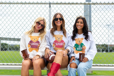 Make It Yours™ ‘Touchdown Teddy’ Crewneck Sweatshirt - United Monograms