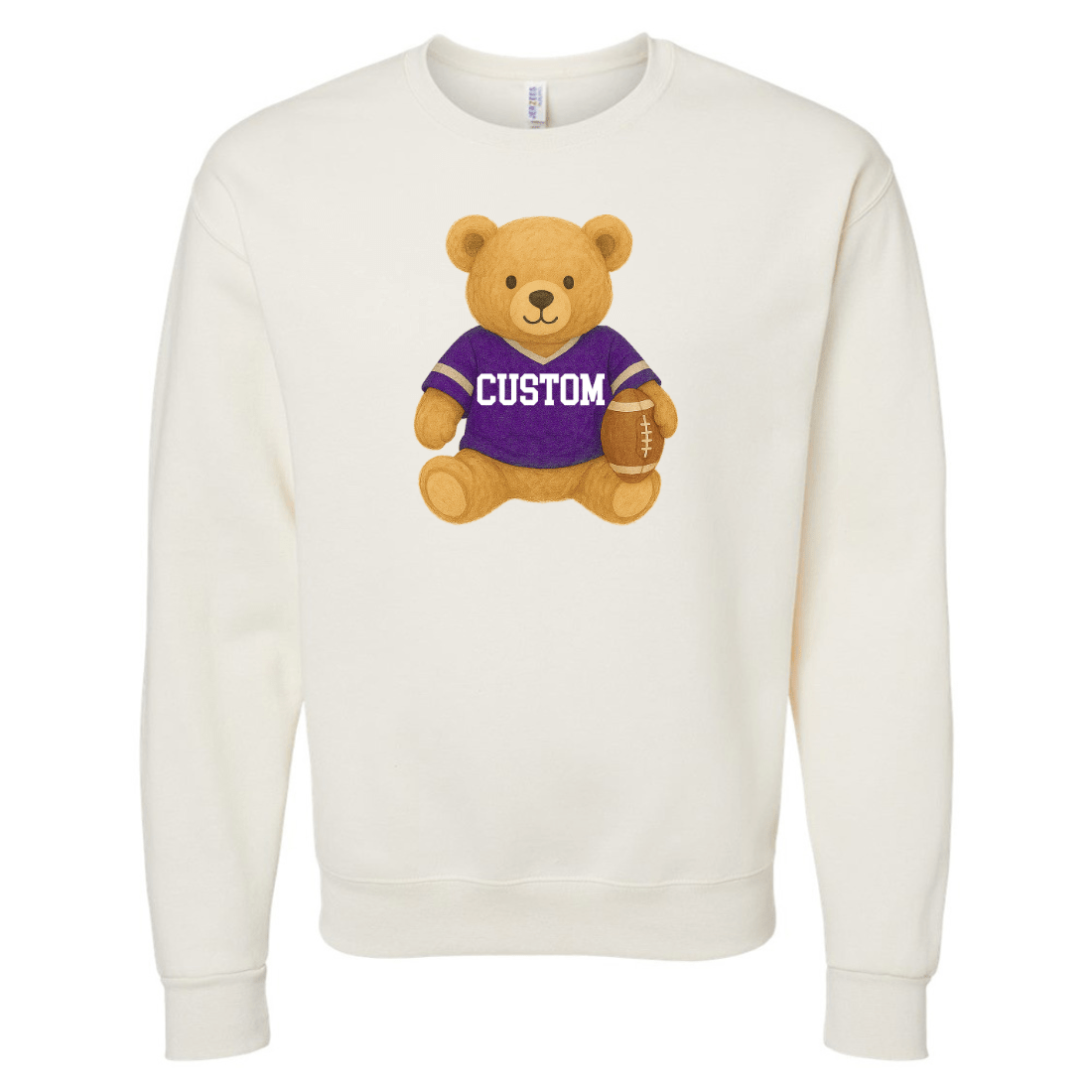 Make It Yours™ ‘Touchdown Teddy’ Crewneck Sweatshirt - United Monograms