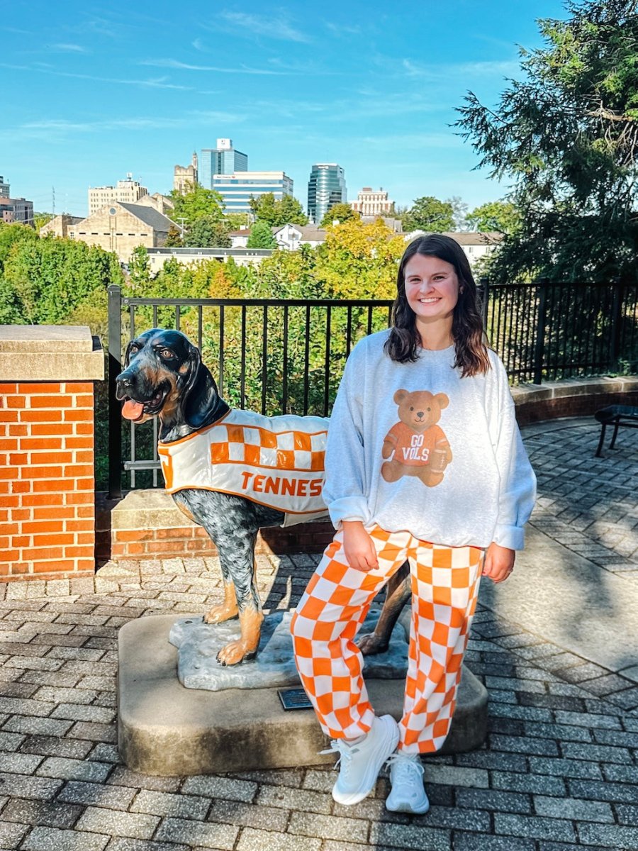 Make It Yours™ ‘Touchdown Teddy’ Crewneck Sweatshirt - United Monograms