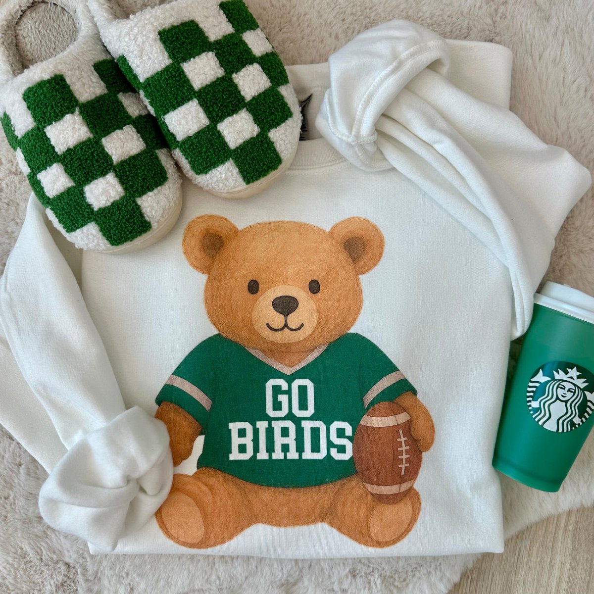 Make It Yours™ ‘Touchdown Teddy’ Crewneck Sweatshirt - United Monograms