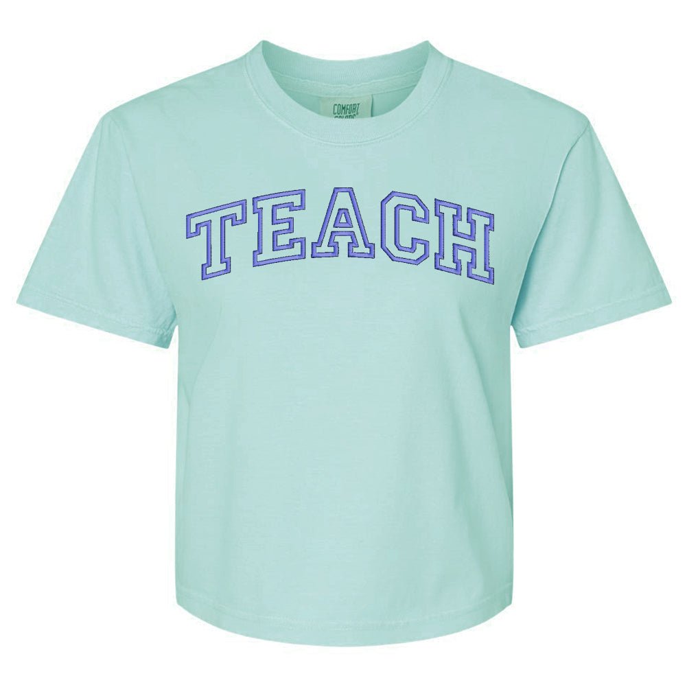 Make It Yours™ 'Varsity Word' Boxy T-Shirt - United Monograms