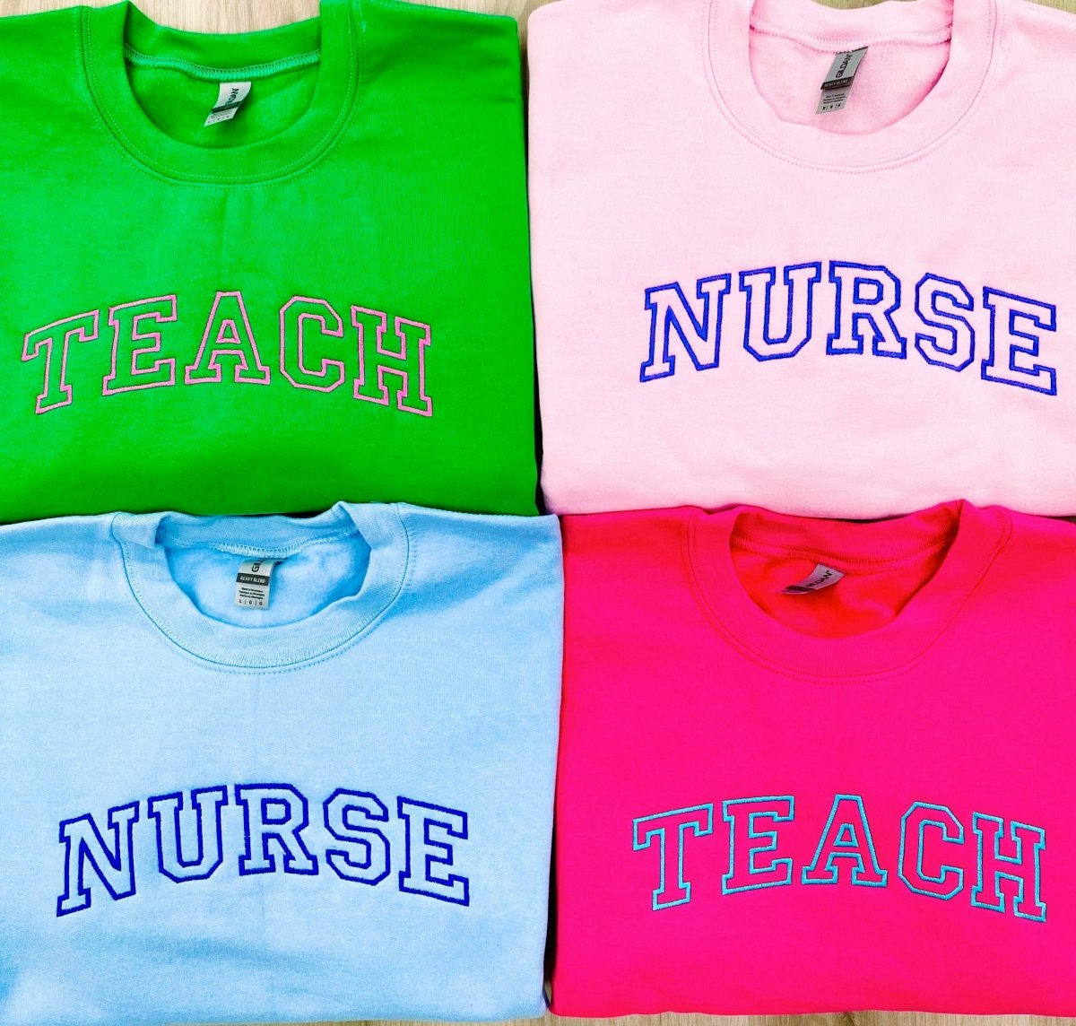 Make It Yours™ Varsity Word Crewneck Sweatshirt - United Monograms
