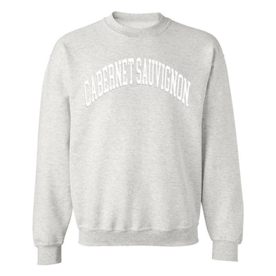 Make It Yours™ 'Wine' PUFF Crewneck Sweatshirt - United Monograms