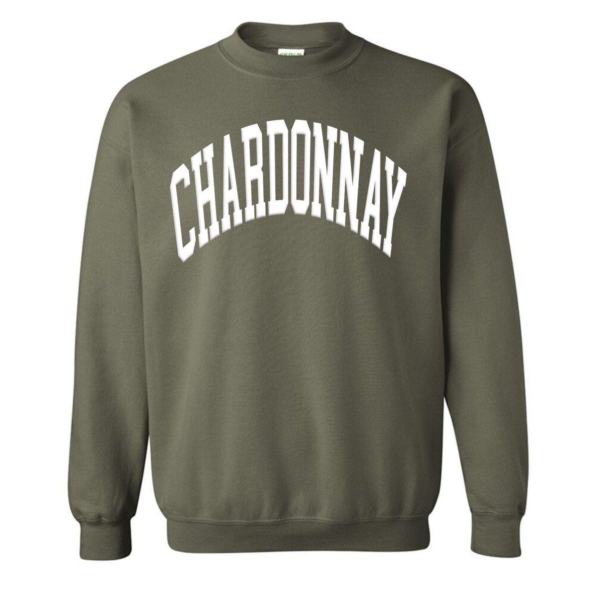Make It Yours™ 'Wine' PUFF Crewneck Sweatshirt - United Monograms