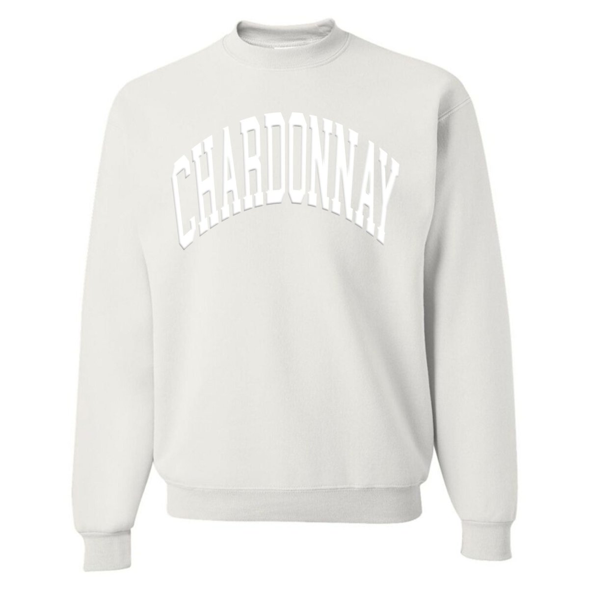 Make It Yours™ 'Wine' PUFF Crewneck Sweatshirt - United Monograms