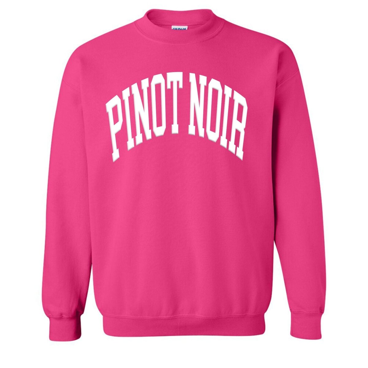 Make It Yours™ 'Wine' PUFF Crewneck Sweatshirt - United Monograms