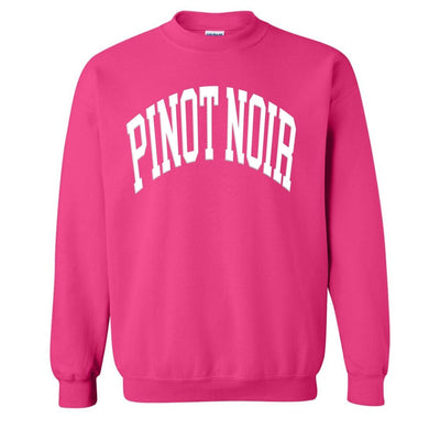 Make It Yours™ 'Wine' PUFF Crewneck Sweatshirt - United Monograms