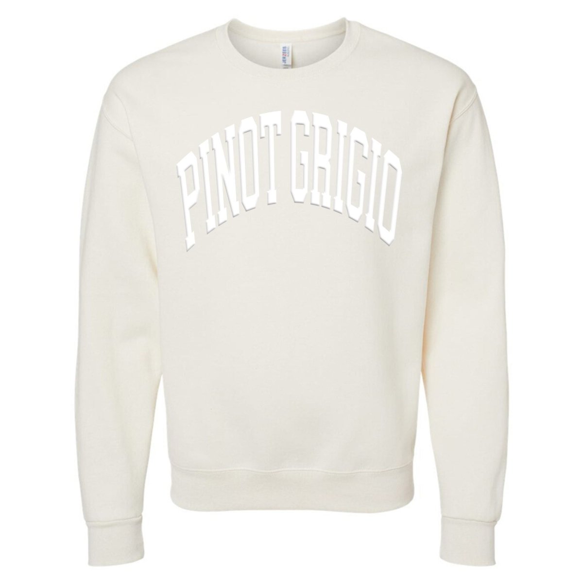Make It Yours™ 'Wine' PUFF Crewneck Sweatshirt - United Monograms