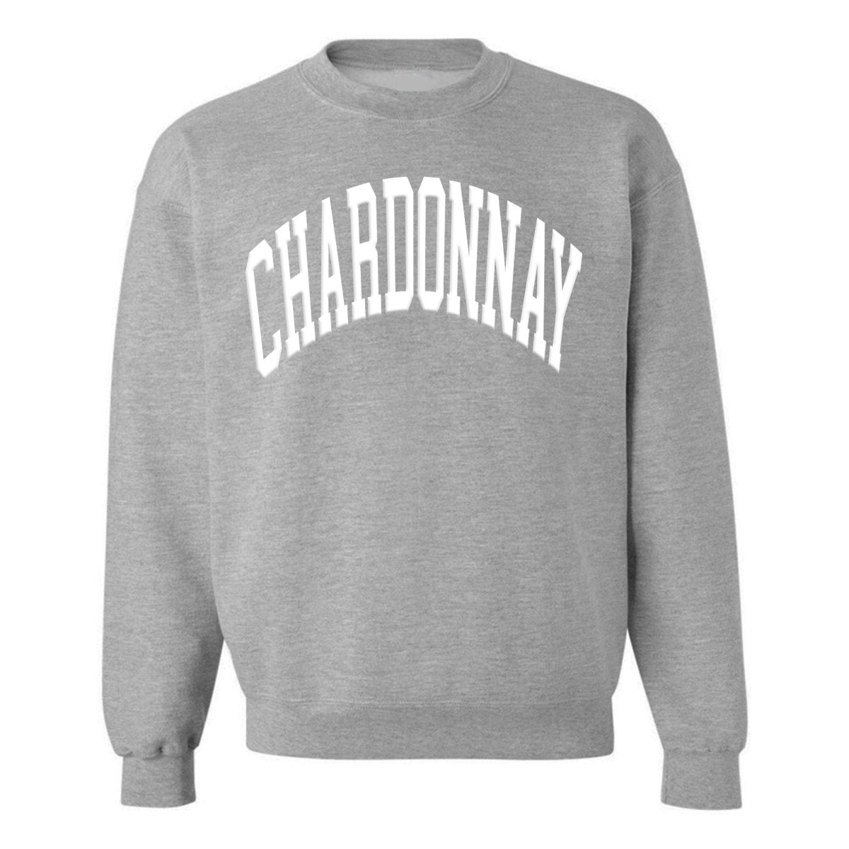 Make It Yours™ 'Wine' PUFF Crewneck Sweatshirt - United Monograms