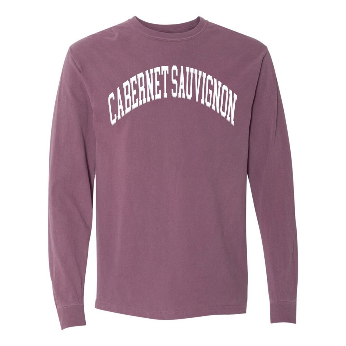 Make It Yours™ 'Wine' PUFF Long Sleeve T-Shirt - United Monograms