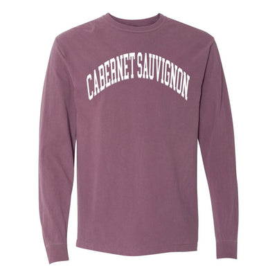 Make It Yours™ 'Wine' PUFF Long Sleeve T-Shirt - United Monograms