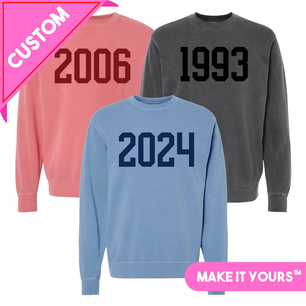 Make It Yours™ 'Year' Cozy Crew - United Monograms