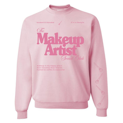 ‘Makeup Artist Social Club' Crewneck Sweatshirt - United Monograms
