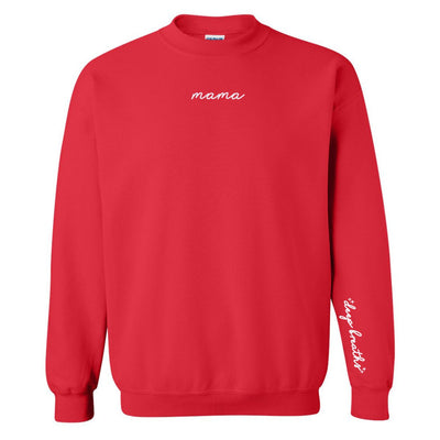 Mama 'Deep Breaths Reminder' Crewneck Sweatshirt - United Monograms