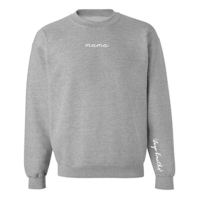 Mama 'Deep Breaths Reminder' Crewneck Sweatshirt - United Monograms