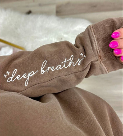 Mama 'Deep Breaths Reminder' Hoodie - United Monograms