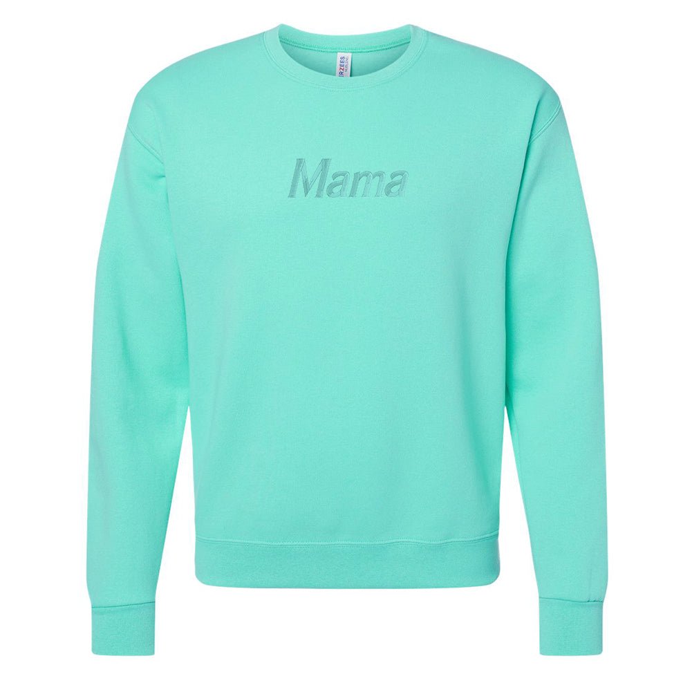 Mama Embroidered Crewneck Sweatshirt - United Monograms