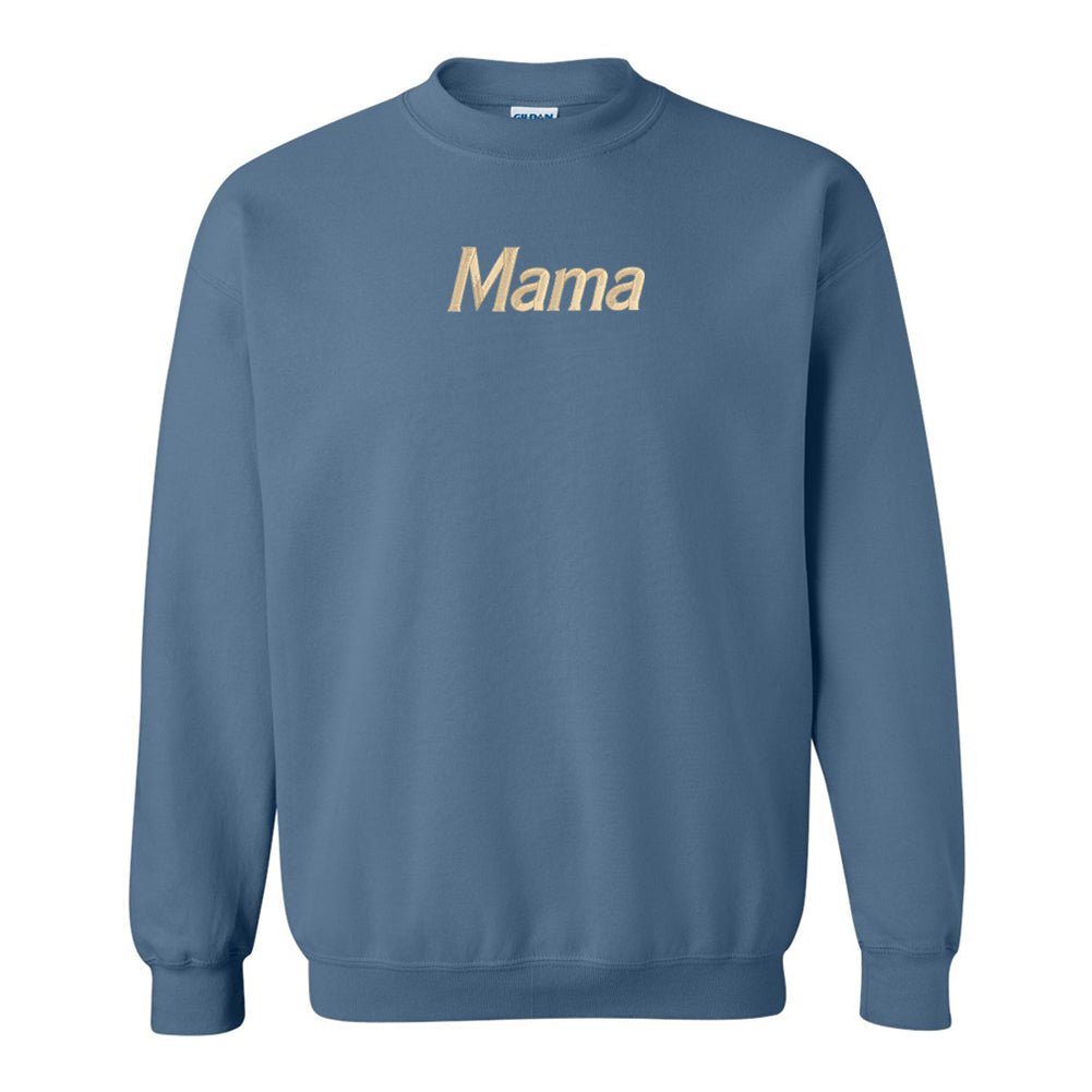Mama Embroidered Crewneck Sweatshirt - United Monograms