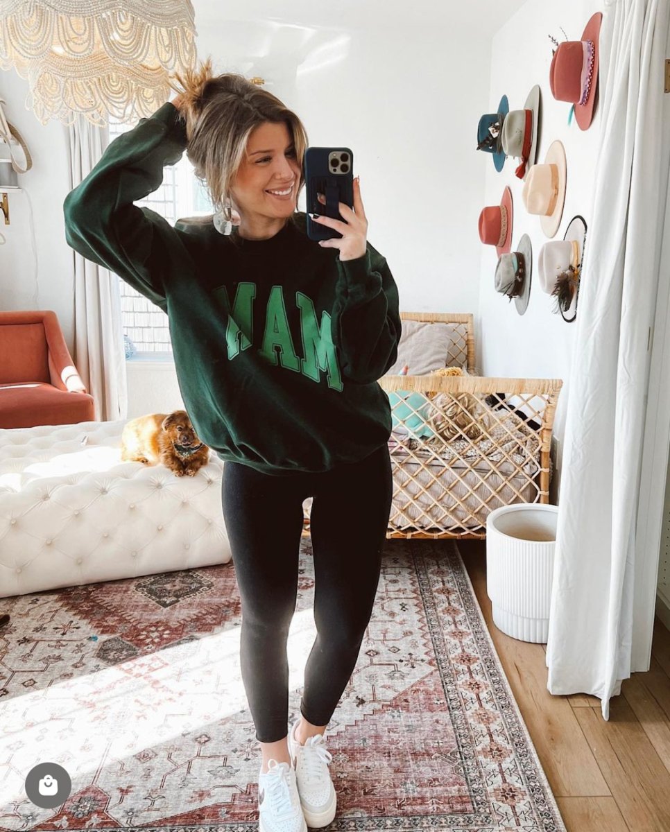 'Mama' PUFF Crewneck Sweatshirt - United Monograms