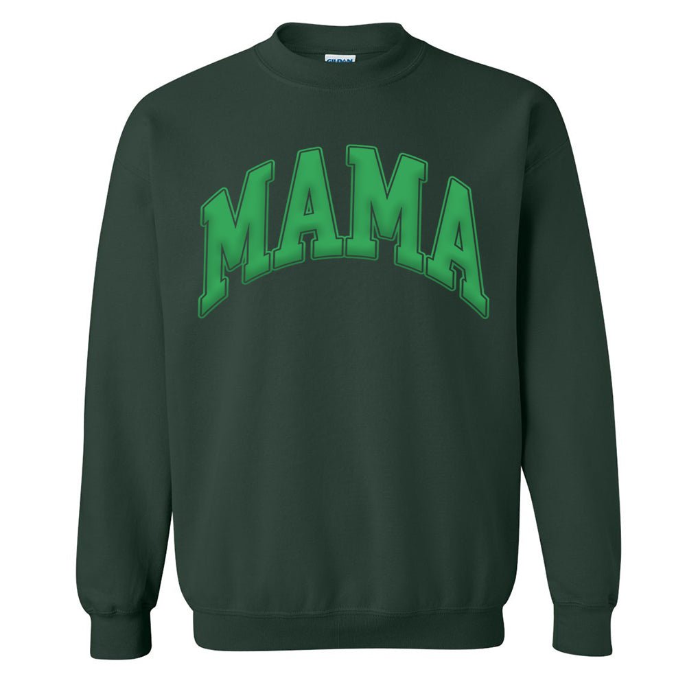 'Mama' PUFF Crewneck Sweatshirt - United Monograms