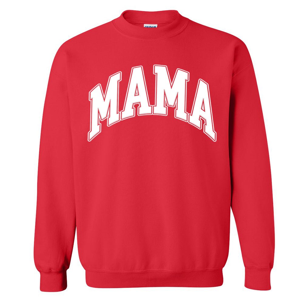 'Mama' PUFF Crewneck Sweatshirt - United Monograms