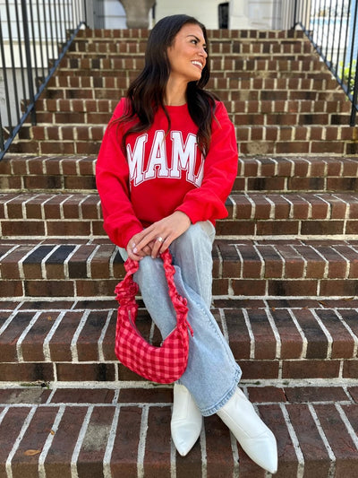 'Mama' PUFF Crewneck Sweatshirt - United Monograms