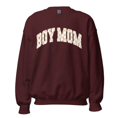 'Mama Tan Check' Crewneck Sweatshirt - United Monograms