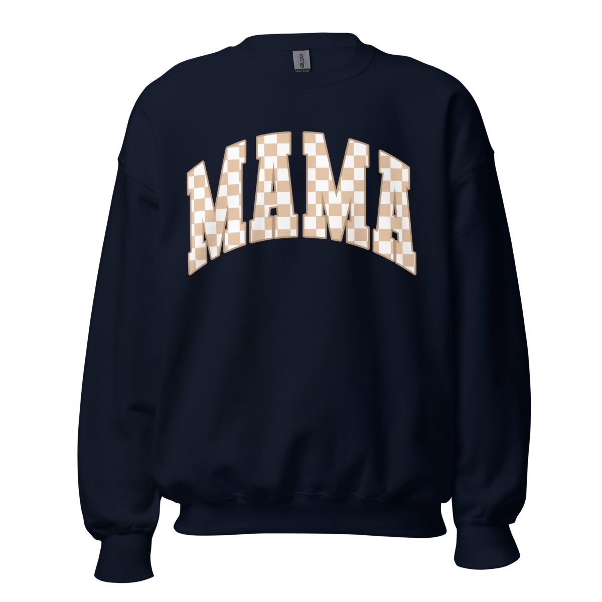 'Mama Tan Check' Crewneck Sweatshirt - United Monograms