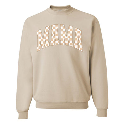 'Mama Tan Check' Crewneck Sweatshirt - United Monograms