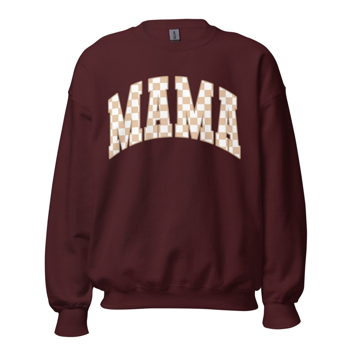'Mama Tan Check' Crewneck Sweatshirt - United Monograms