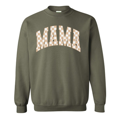 'Mama Tan Check' Crewneck Sweatshirt - United Monograms