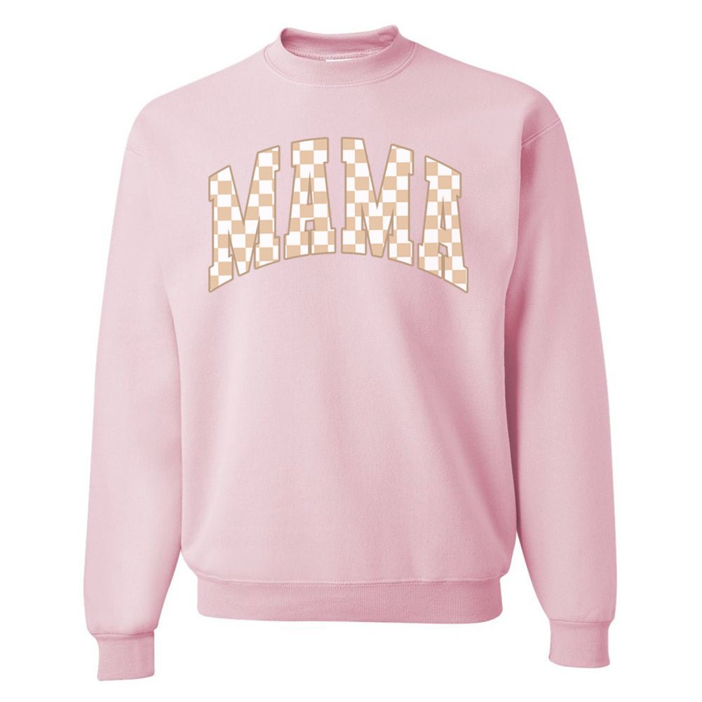 'Mama Tan Check' Crewneck Sweatshirt - United Monograms