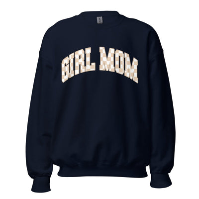 'Mama Tan Check' Crewneck Sweatshirt - United Monograms
