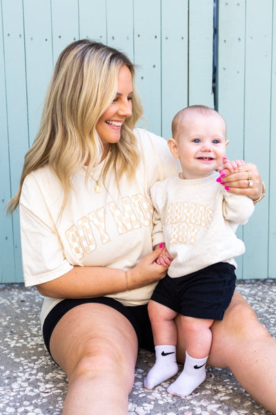 'Mama Tan Check' T - Shirt - United Monograms