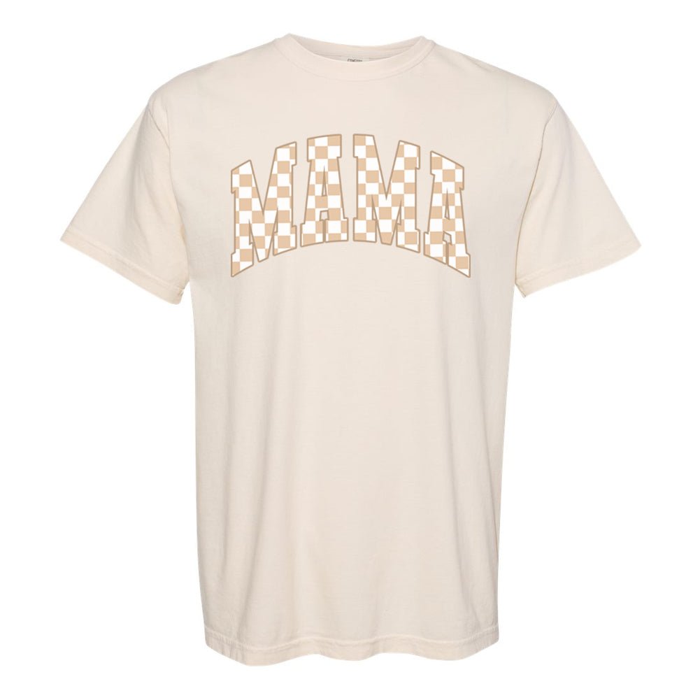 'Mama Tan Check' T - Shirt - United Monograms