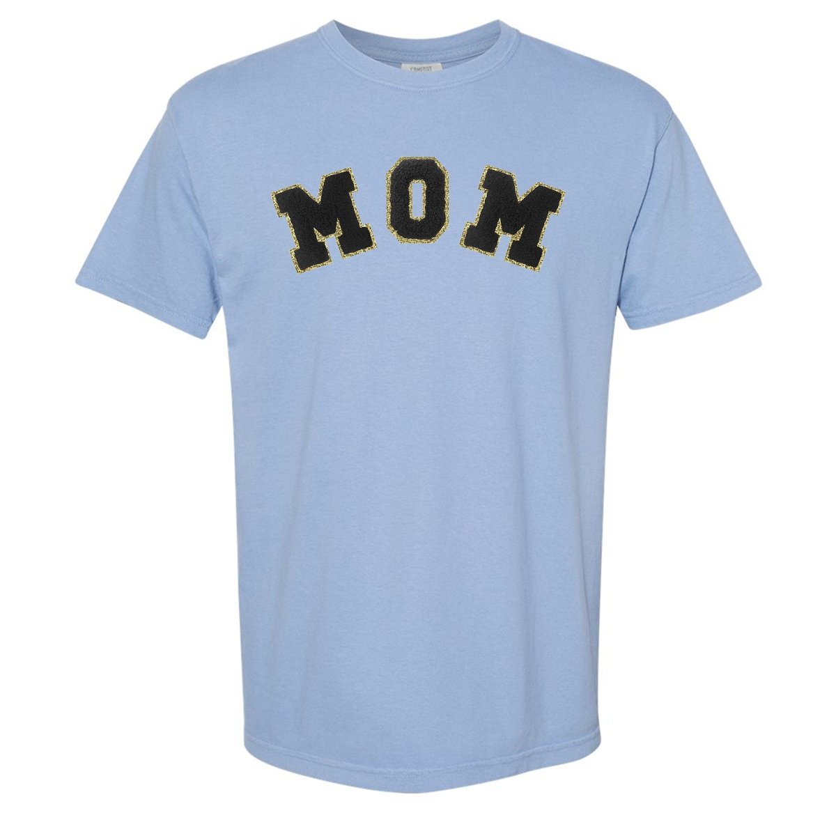 Mama/Mom Letter Patch Comfort Colors T-Shirt - United Monograms