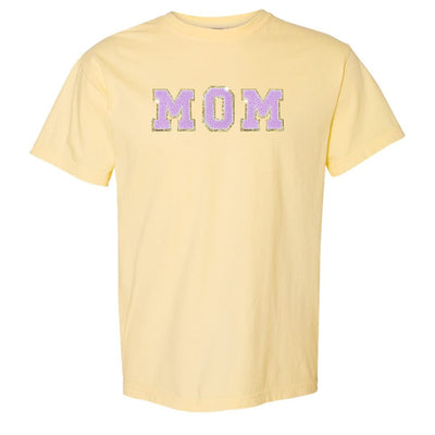 Mama/Mom Letter Patch Comfort Colors T-Shirt - United Monograms