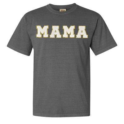 Mama/Mom Letter Patch Comfort Colors T-Shirt - United Monograms
