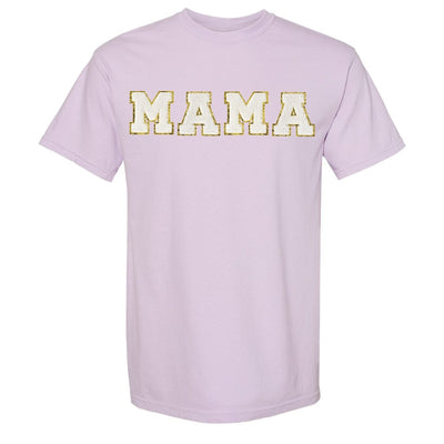 Mama/Mom Letter Patch Comfort Colors T-Shirt - United Monograms