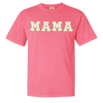 Mama/Mom Letter Patch Comfort Colors T-Shirt - United Monograms