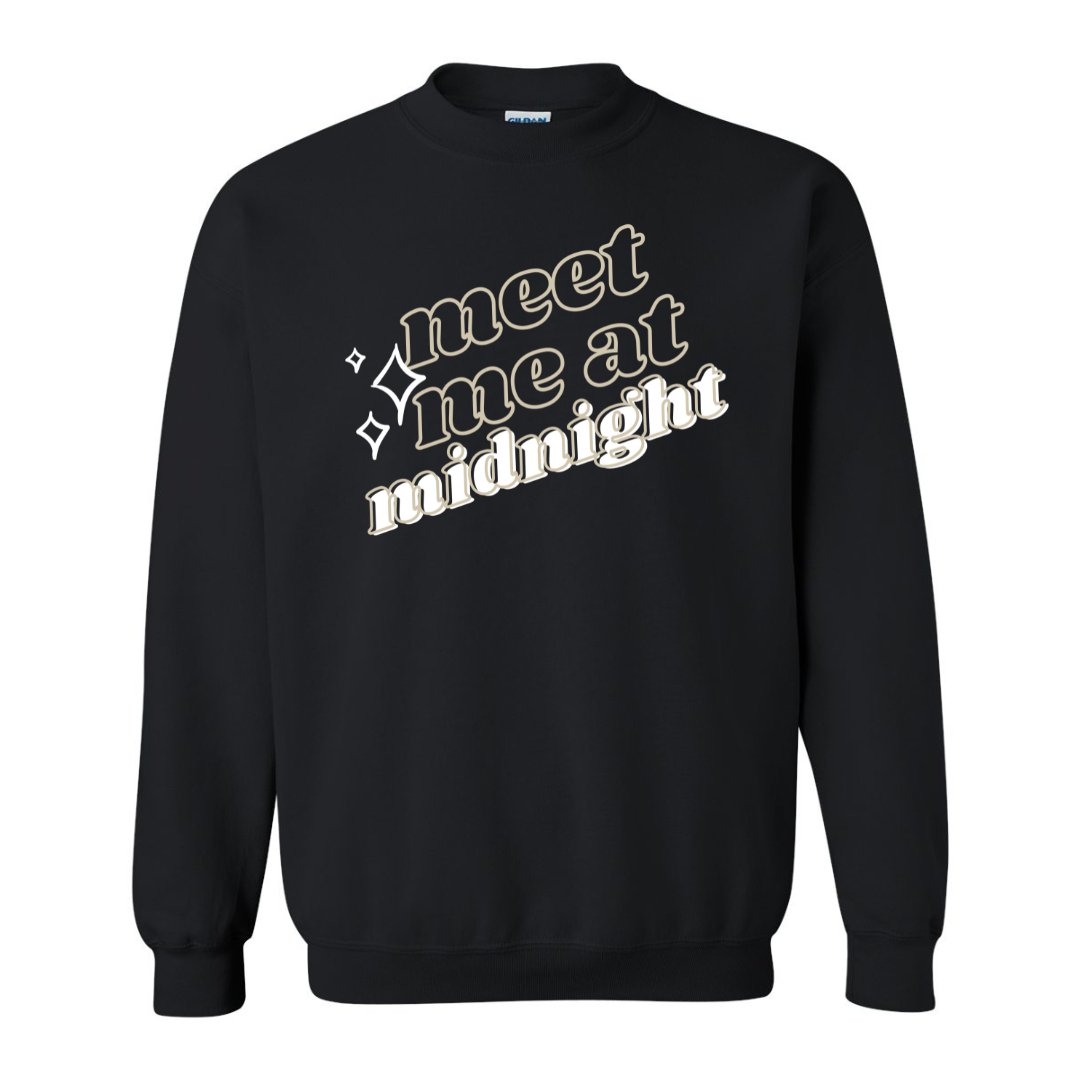 'Meet Me At Midnight' Crewneck Sweatshirt - United Monograms