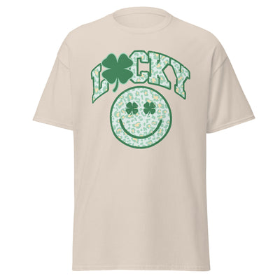 'Lucky Smiley Face' Basic T-Shirt